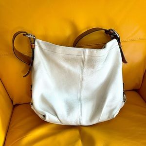COACH Crossbody Bag, white, large, good condition